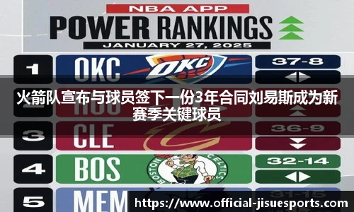 火箭队宣布与球员签下一份3年合同刘易斯成为新赛季关键球员